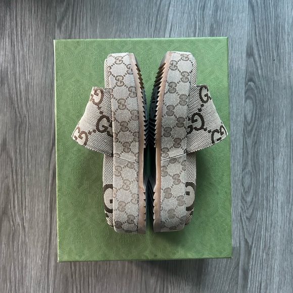gucci angelina maxi GG platform slides - Picture 2 of 5